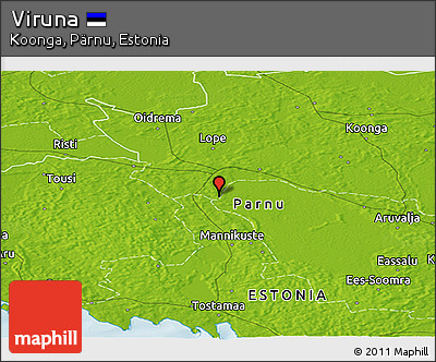Physical Panoramic Map of Viruna