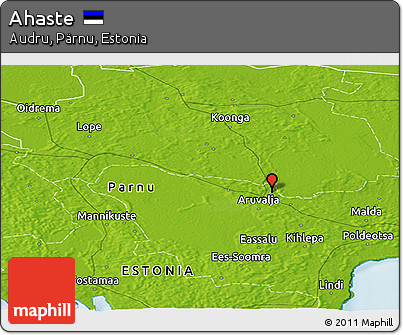Physical Panoramic Map of Ahaste