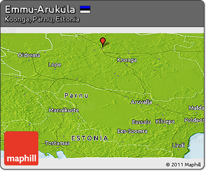 Physical Panoramic Map of Emmu-Aruküla