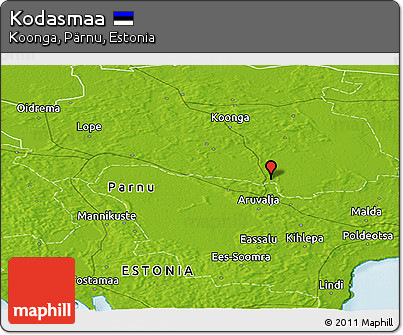 Physical Panoramic Map of Kodasmaa