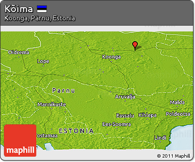 Physical Panoramic Map of Kõima