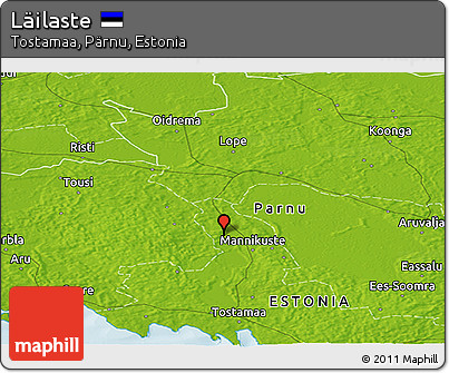 Physical Panoramic Map of Läilaste