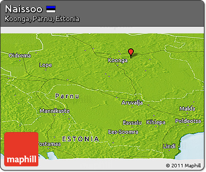 Physical Panoramic Map of Naissoo