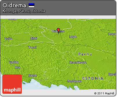 Physical Panoramic Map of Oidrema
