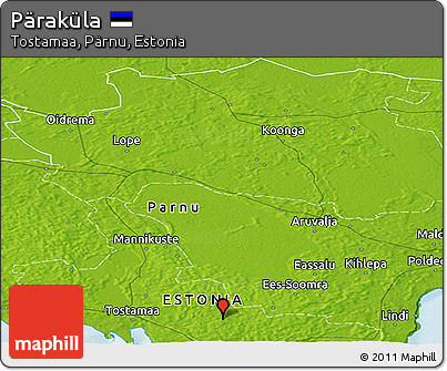 Physical Panoramic Map of Päraküla