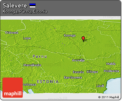 Physical Panoramic Map of Salevere