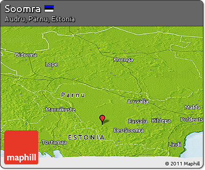 Physical Panoramic Map of Soomra
