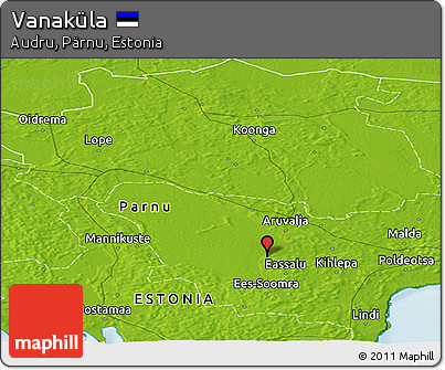 Physical Panoramic Map of Vanaküla