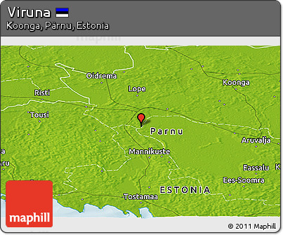 Physical Panoramic Map of Viruna