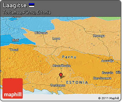 Political Panoramic Map of Laagitse
