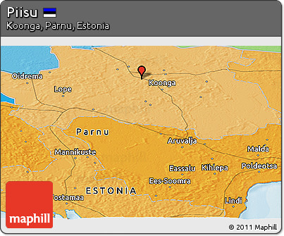 Political Panoramic Map of Piisu