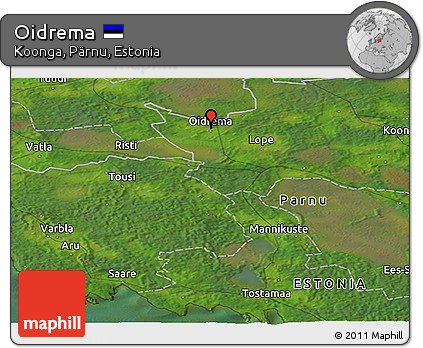 Satellite Panoramic Map of Oidrema