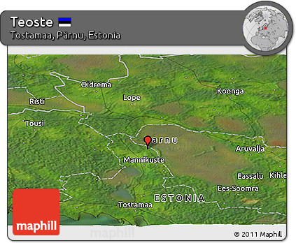Satellite Panoramic Map of Teoste