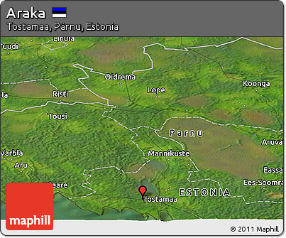 Satellite Panoramic Map of Araka