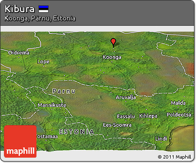 Satellite Panoramic Map of Kibura