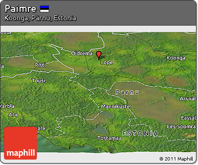 Satellite Panoramic Map of Paimre