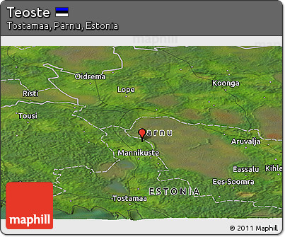 Satellite Panoramic Map of Teoste