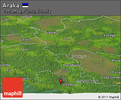 Satellite Panoramic Map of Araka