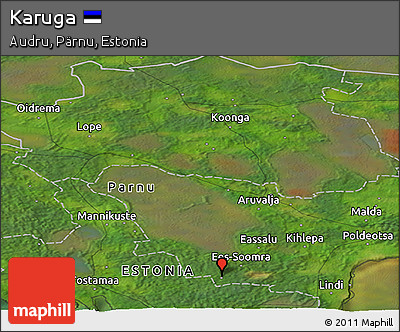 Satellite Panoramic Map of Karuga