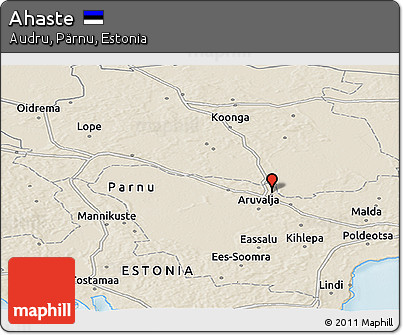 Shaded Relief Panoramic Map of Ahaste