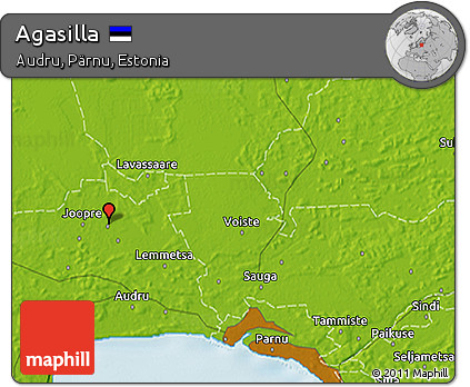 Physical 3D Map of Agasilla