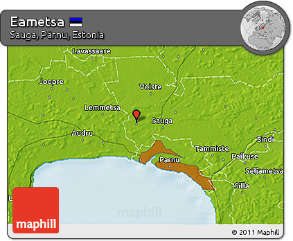 Physical 3D Map of Eametsa