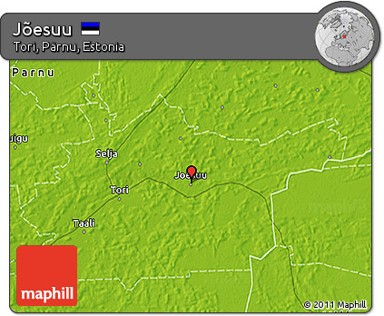 Physical 3D Map of Jõesuu