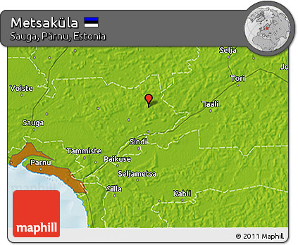 Physical 3D Map of Metsaküla