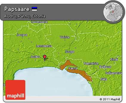 Physical 3D Map of Papsaare