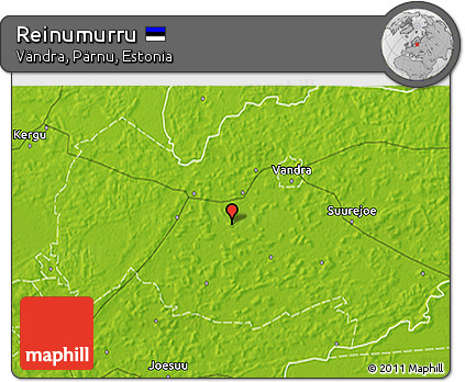 Physical 3D Map of Reinumurru
