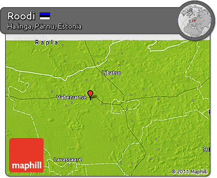 Physical 3D Map of Roodi