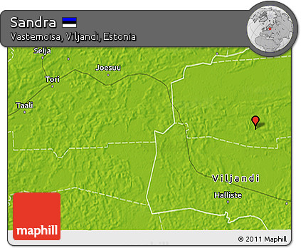 Physical 3D Map of Sandra