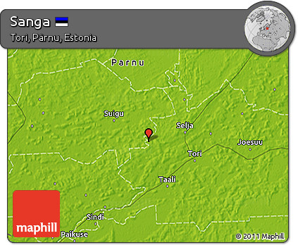Physical 3D Map of Sanga