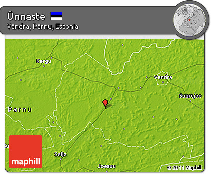Physical 3D Map of Ünnaste
