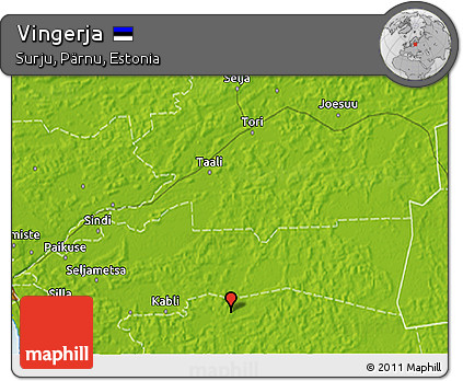 Physical 3D Map of Vingerja