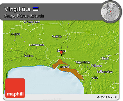 Physical 3D Map of Vingiküla