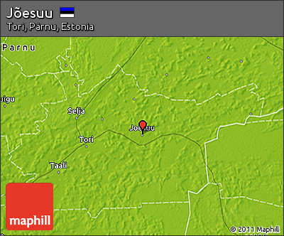 Physical 3D Map of Jõesuu