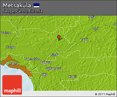 Physical 3D Map of Metsaküla