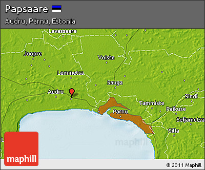 Physical 3D Map of Papsaare