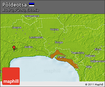 Physical 3D Map of Põldeotsa