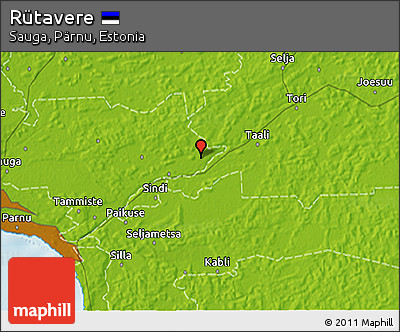 Physical 3D Map of Rütavere