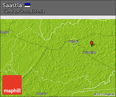 Physical 3D Map of Säästla