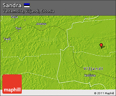 Physical 3D Map of Sandra