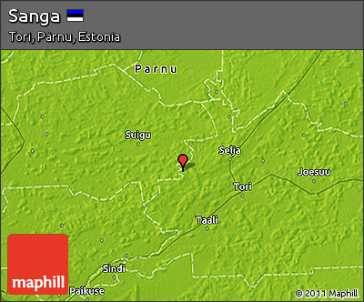 Physical 3D Map of Sanga