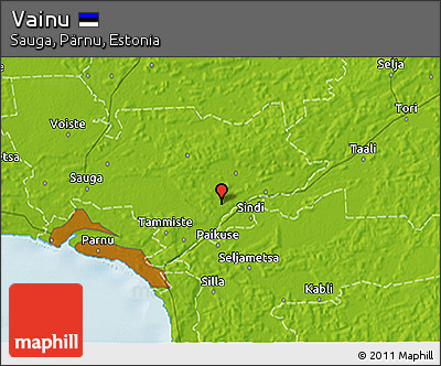 Physical 3D Map of Vainu