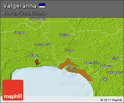 Physical 3D Map of Valgeranna