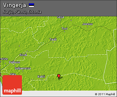 Physical 3D Map of Vingerja