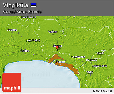 Physical 3D Map of Vingiküla