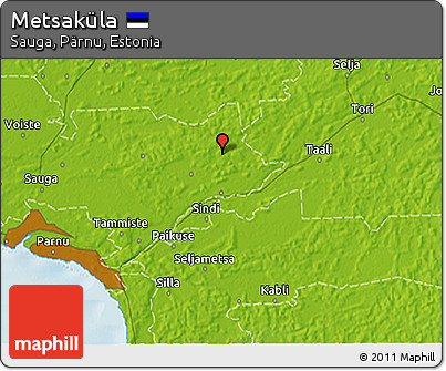 Physical 3D Map of Metsaküla