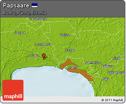Physical 3D Map of Papsaare